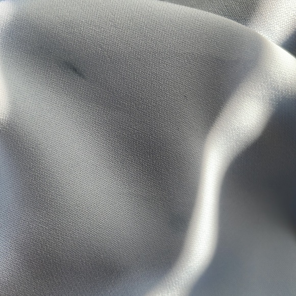 Baby Blue Flowy Button-up Blouse - Picture 8 of 9